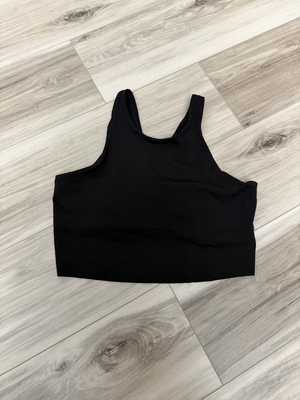 Nike Black Cropped Athletic Tank Sz M